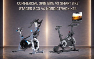 Comparison of Stages SC3 commercial indoor cycling bike and NordicTrack X24 smart bike
