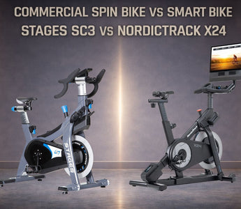 Comparison of Stages SC3 commercial indoor cycling bike and NordicTrack X24 smart bike