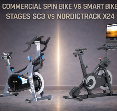 Comparison of Stages SC3 commercial indoor cycling bike and NordicTrack X24 smart bike