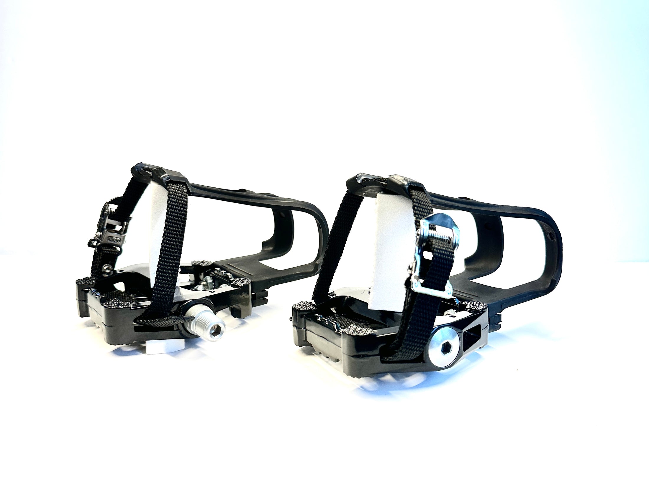Stages Indoor Cycling Pedal - Shimano SPD & Basket/Cage w/Adjustable Strap