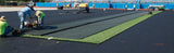 REGUPOL abzorb shock pad underlayment beneath a synthetic turf athletic field