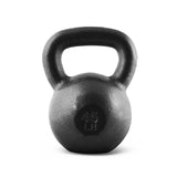 CAP Barbell black cast iron kettlebell, 45 lb, hammertone finish