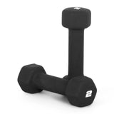 Black neoprene hex dumbbells pair 2 lb – CAP Barbell
