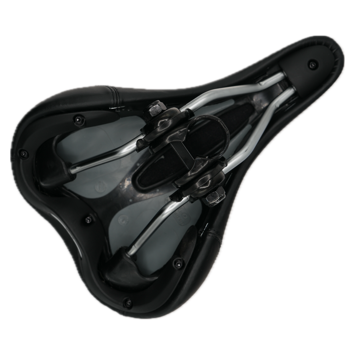 MaxRev PRO commercial indoor cycle saddle underside rails and premium construction