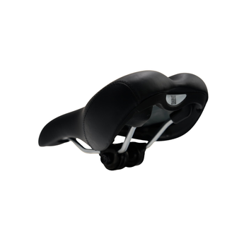 MaxRev PRO Studio Saddle commercial indoor cycling bike seat left profile tilt view