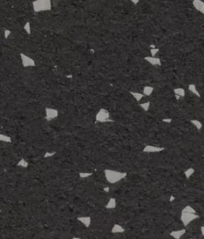 REGUPOL aktiv Gray Hound 3/8-inch commercial rubber flooring with gray speckled finish
