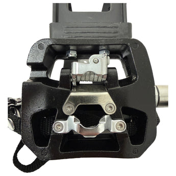 Schwinn 740-8690 pedal close-up showing SPD clip-in mechanism