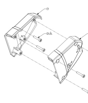 Stages FitLoc height adjustment shrouds and mounting hardware for SC2 and SC3 indoor cycles