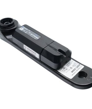 Opposite angle view of Stages Power Meter 971-0105 left crank arm for SC1, SC2, and SC3 indoor cycles