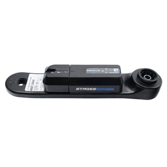 Sensor-side end view of Stages Power Meter 971-0105 crank arm assembly