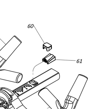 Stages SC1, SC2 and SC3 handlebar fore-aft adjustment locking block