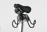 Patented Stages Weight Holder mounted under Stages bike saddle, empty